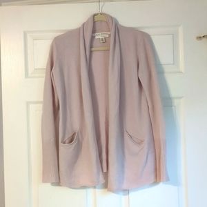 Blush pink cashmere cardigan